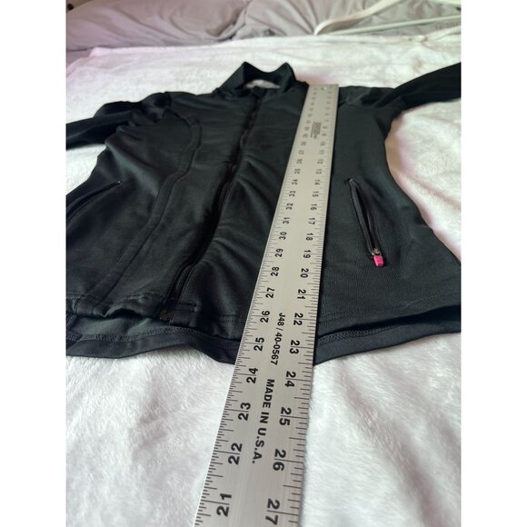 Athleta Womens Love Jacket Full-Zip Vented Back Thumb Holes Black XS Stretch - Picture 8 of 11